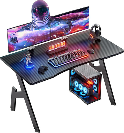 HLDIRECT 32/40/47/55 Inch Gaming Desk Gamer Table Computer Desk PC Workstation