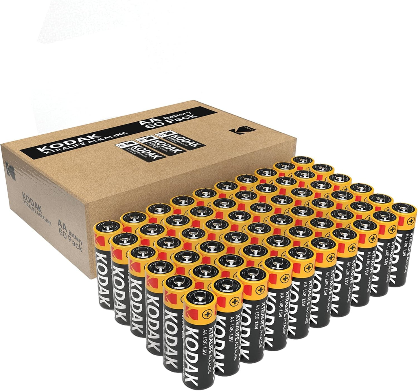 AA Batteries - Alkaline Batteries, 1.5V Mignon LR06 MN1500 AM3 Battery Pack (60 Count) (Qty 60.)